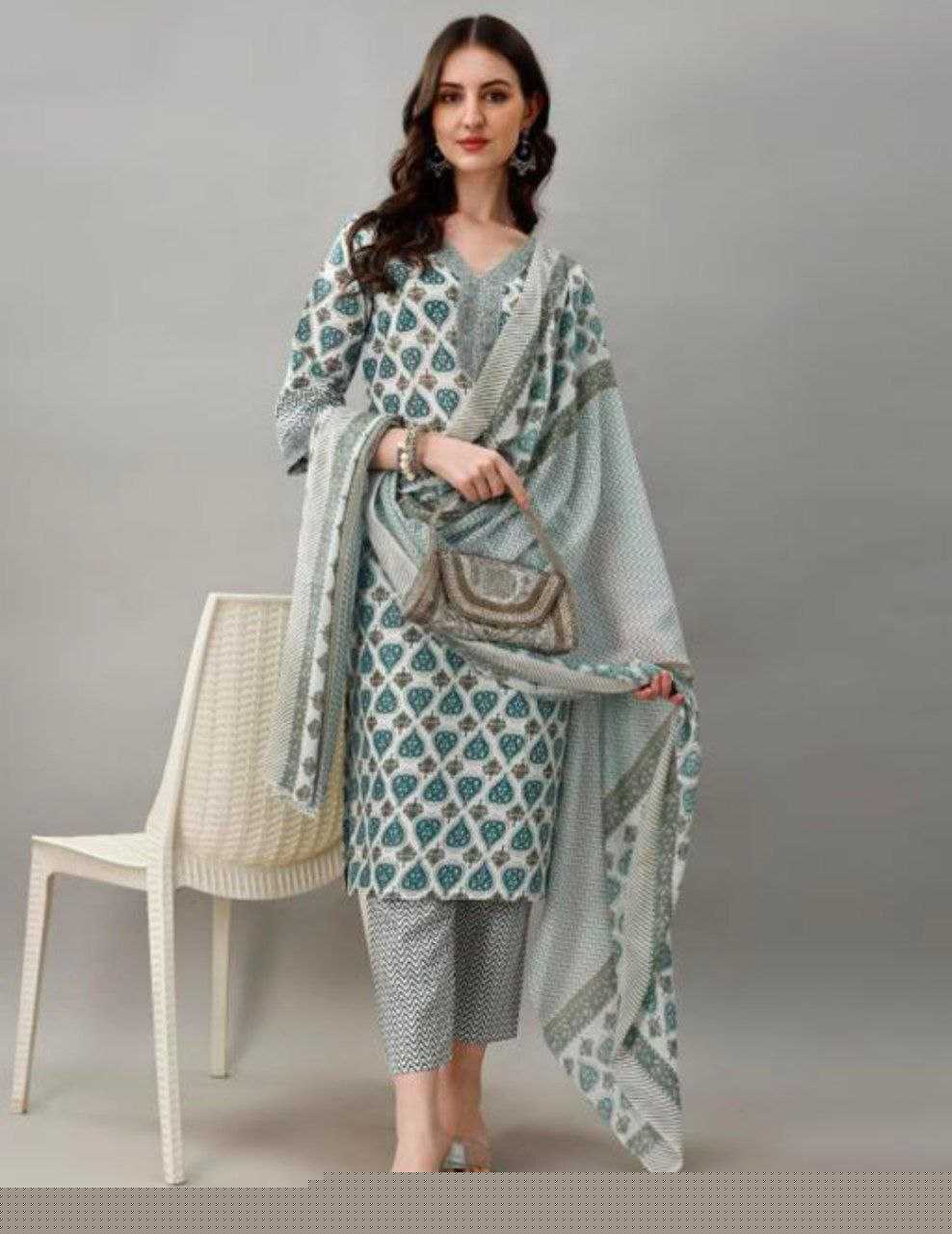 Cotton Casual Workwear Kurtis Printed Kurti - MYLUXURY LANE ENTERPRISE